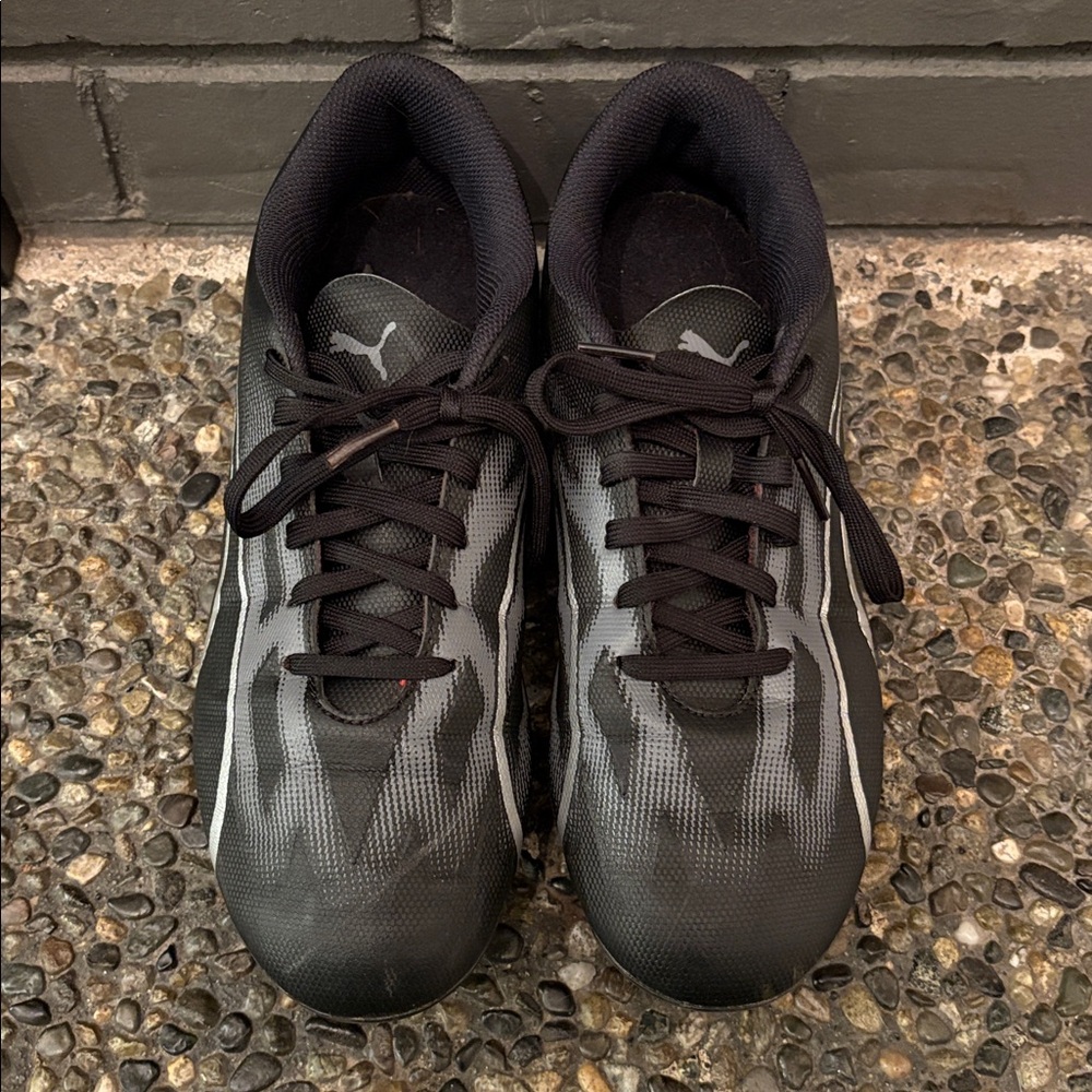 Puma Black and Silver Soccer Cleats - Women’s Size 7